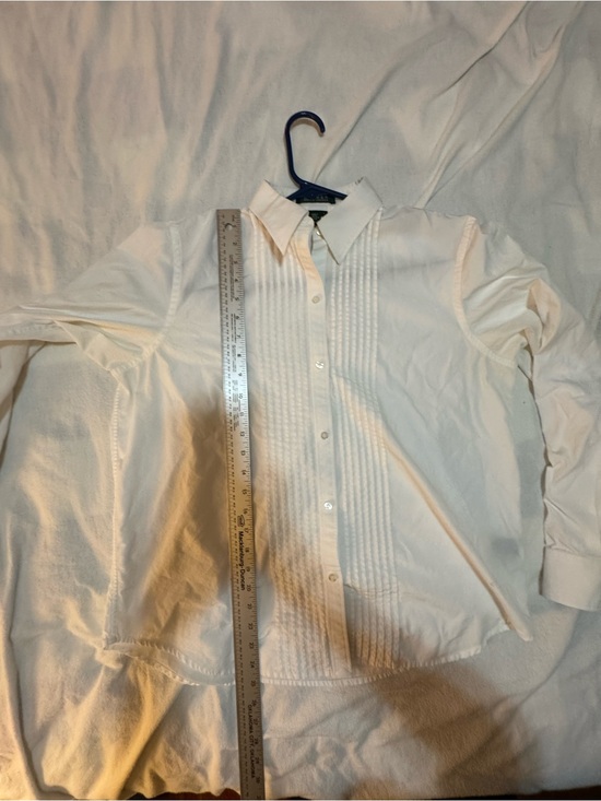 Ralph Lauren Tops - Lauren Ralph Lauren White 100% Cotton Button Down Shirt Size L